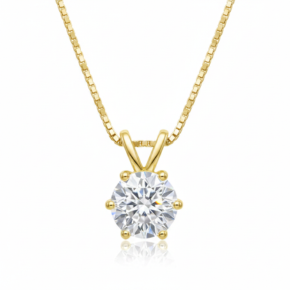 1 Karat Moissanite Necklace - Luxury