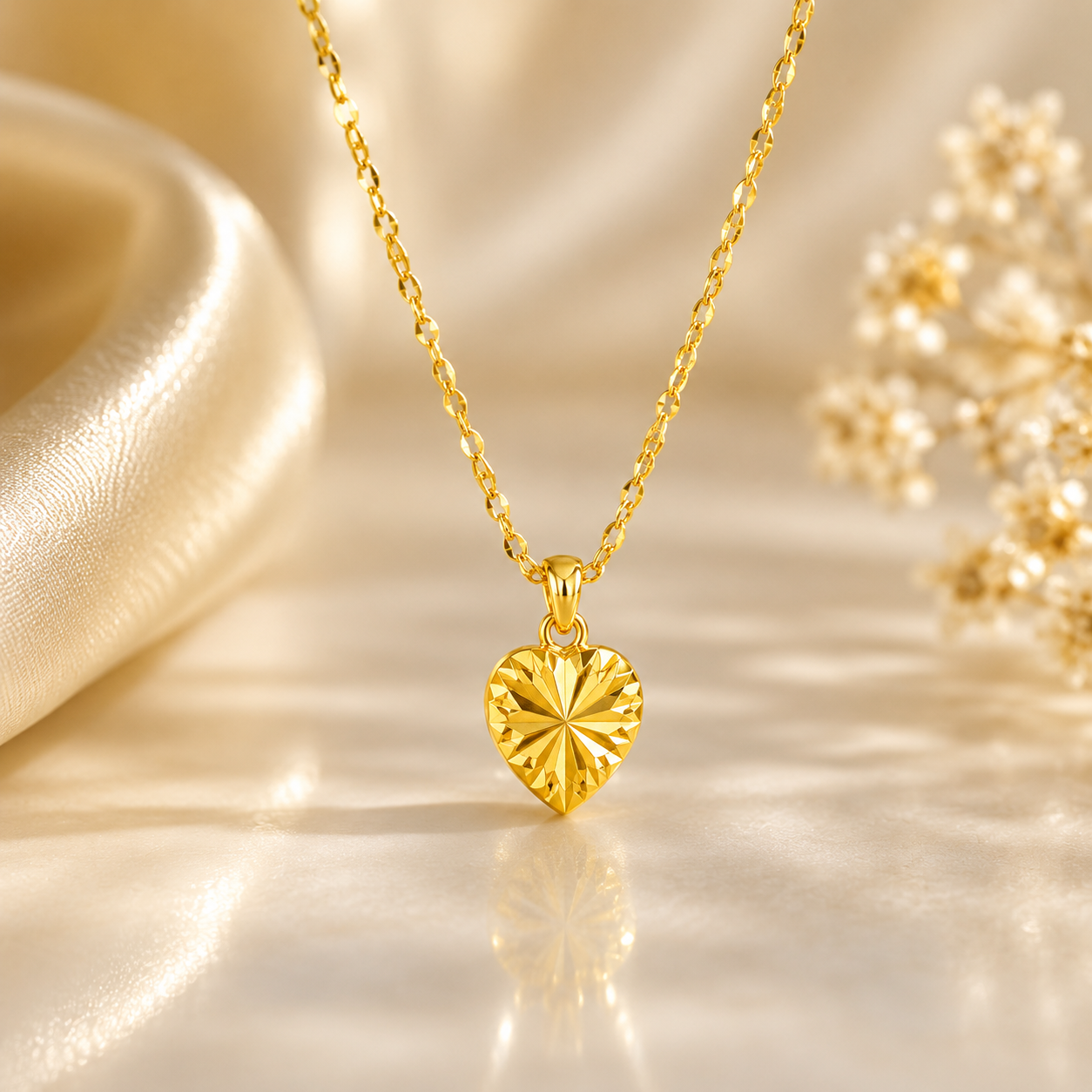 Heart Shaped Memorial Necklace