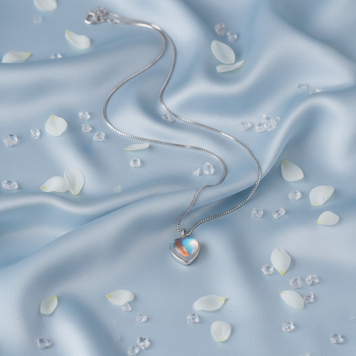 Blue Silk Flat Lay