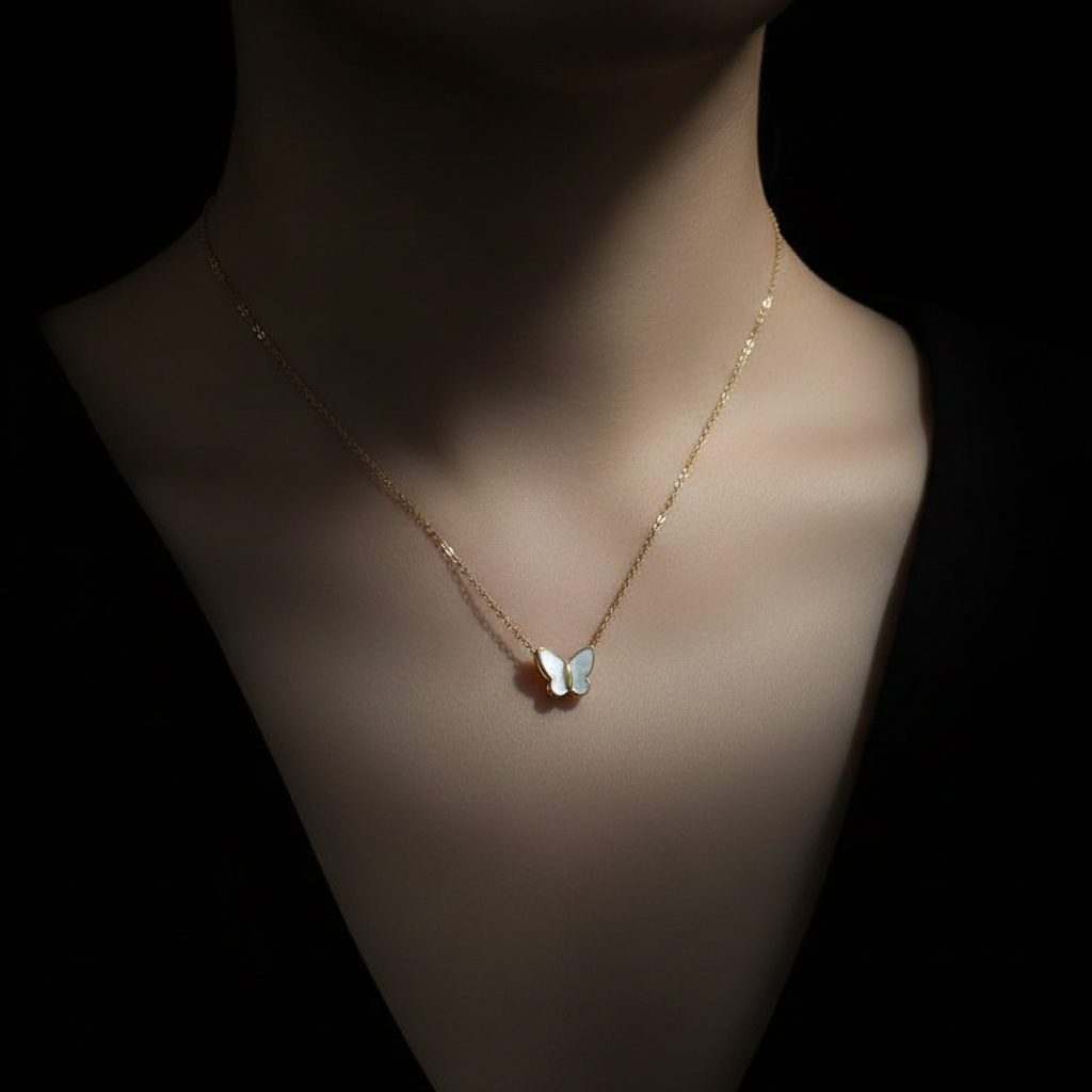 Butterfly Pendant - Dark Moody