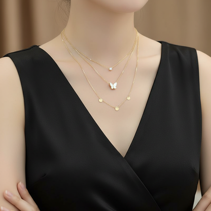 Butterfly Pendant - Layered Styling