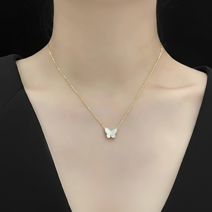 Butterfly Pendant - Model Collarbone