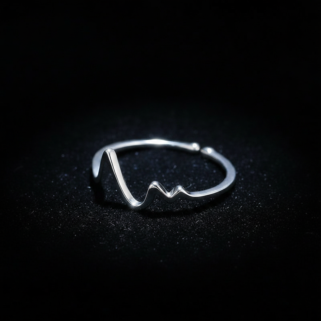 ECG Ring Dark Luxury Style