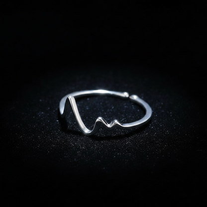 ECG Ring Dark Luxury Style