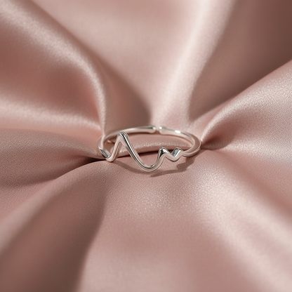 ECG Ring Flat Lay Style