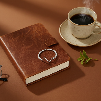 ECG Ring Terracotta Style