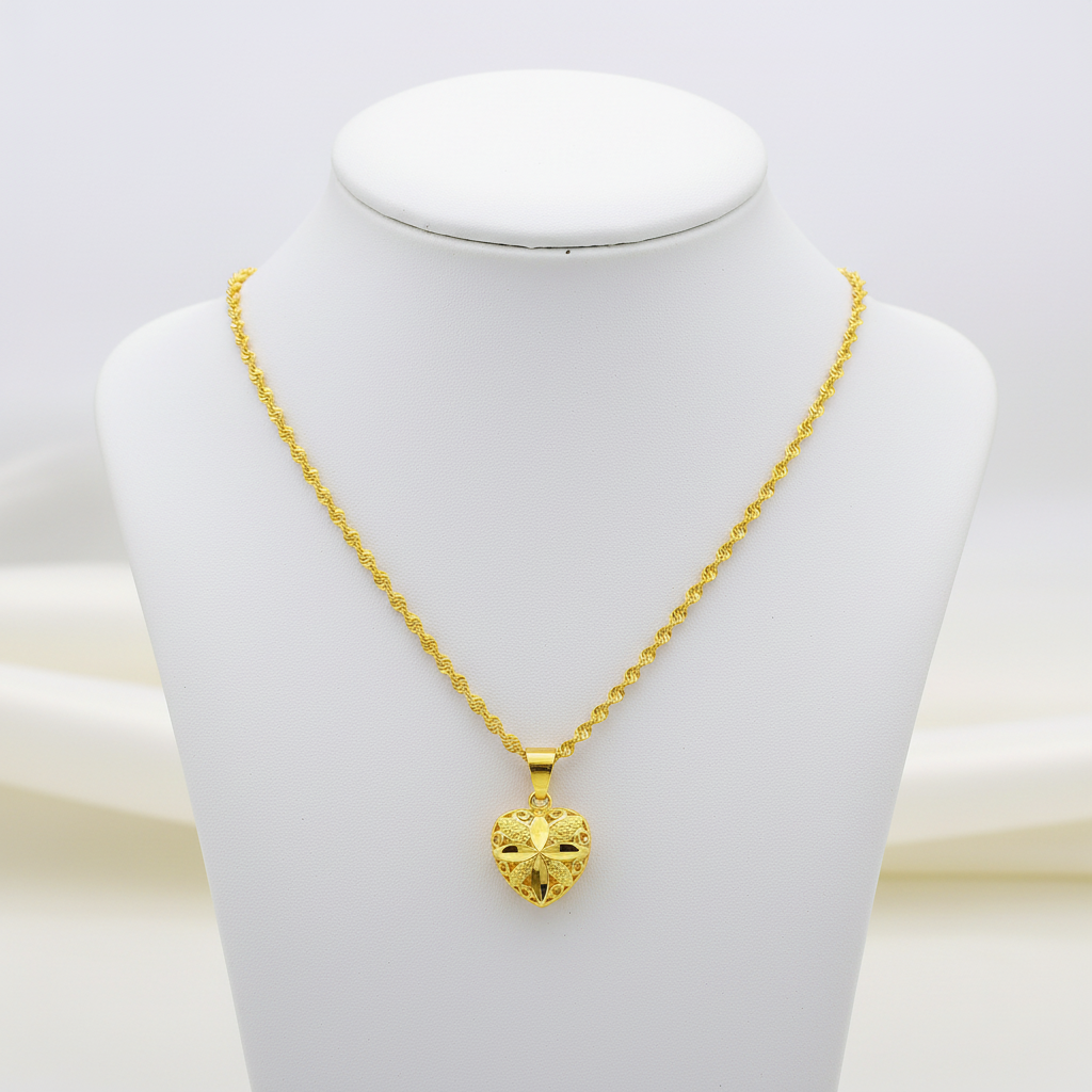Luxury Gold Heart Pendant