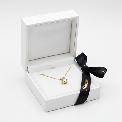 Moissanite Necklace - Gift Box