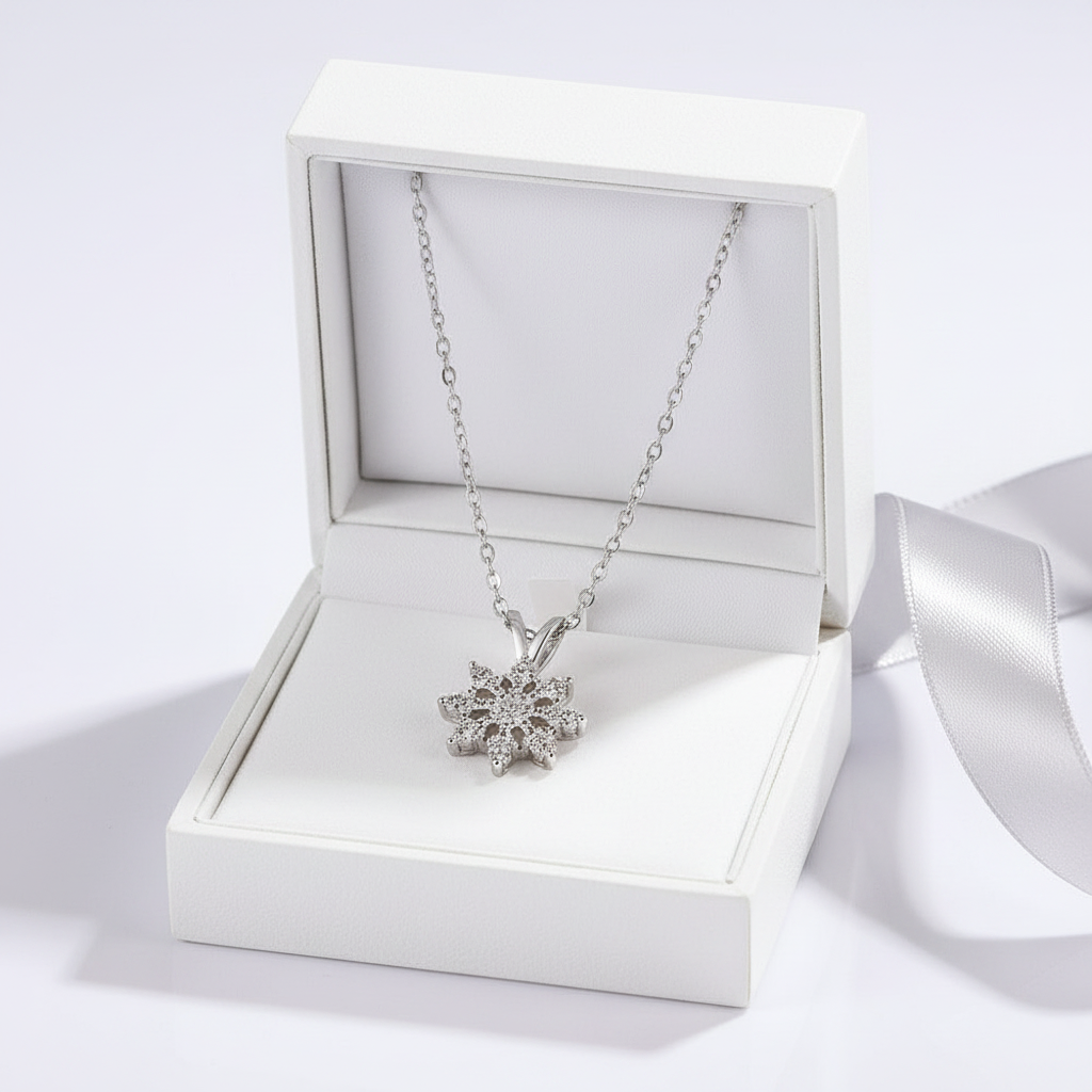 Snowflake Necklace - Gift Box