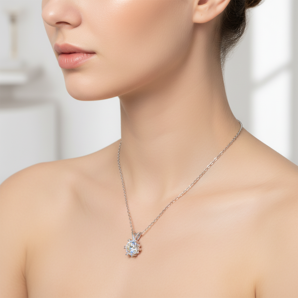 Snowflake Necklace - Lifestyle