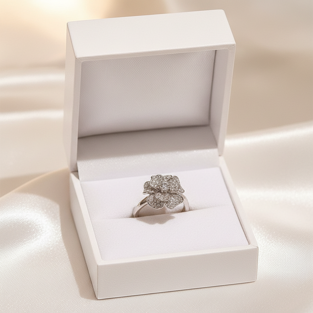 White Satin Box