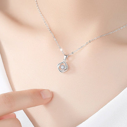 Women's Korean-Style Minimalist S925 Sterling Silver Four-Leaf Clover Necklace