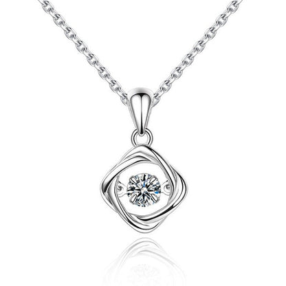 Women's Korean-Style Minimalist S925 Sterling Silver Four-Leaf Clover Necklace